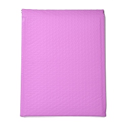 Фиолетовый Матовая пленка пакетные пакеты, пузырчатая почтовая программа, мягкие конверты, прямоугольные, фиолетовые, 31.2x23.8x0.2 см
