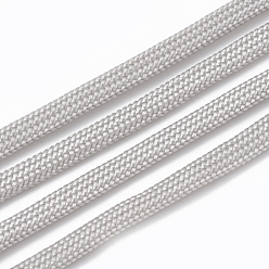 Gris Clair Câblés de polyester, gris clair, 4 mm, environ 15 mètres / rouleau