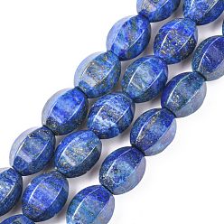 Lapislázuli Hilos de cuentas de lapislázuli natural, facetados, linterna, 18.5x15~15.5x13~14 mm, agujero: 1.2 mm, sobre 21 unidades / cadena, 15.35'' (39 cm)