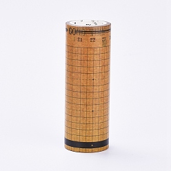 Dark Orange DIY Scrapbook Decorative Adhesive Tapes, with Spool, Ruler Pattern, Dark Orange, 100mm, about 5m/roll