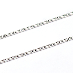 Stainless Steel Color 304 Stainless Steel Cardano Chains, Soldered, Stainless Steel Color, 1.2mm
