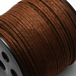 Coconut Brown Faux Suede Cord, Faux Suede Lace, Coconut Brown, 2.7x1.4mm, about 98.42 yards(90m)/roll