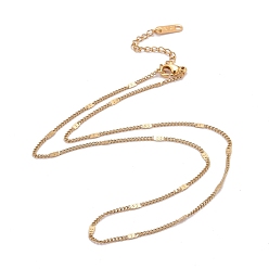 Золотой 304 из нержавеющей стали Figaro цепи ожерелья, золотые, 15.75 дюйм (40 см)