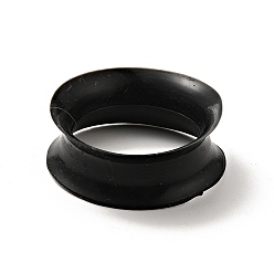 Черный Силиконовые затычки для ушей, туннельный расширитель уха для мужчин и женщин, чёрные, 9x24 мм, штифты : 20 мм