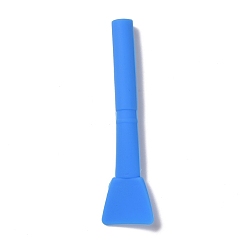 Dodger Blue Silicone Stirring Sticks, Reusable Resin Craft Tool, Dodger Blue, 127x32.5x13.5mm