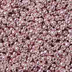 (PF552) PermaFinish Subtle Pink Metallic TOHO Round Seed Beads, Japanese Seed Beads, (PF552) PermaFinish Subtle Pink Metallic, 11/0, 2.2mm, Hole: 0.8mm, about 5555pcs/50g