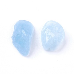 Aquamarine Natural Aquamarine Beads, Undrilled/No Hole, Chips, 5~22x4~9x2~6mm, about 100g/bag