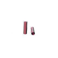 Dark Red Opaque Colours Two Tone Seed Glass Bugle Beads, Round Hole, Round Bugle, Dark Red, 4~8.5x2mm, Hole: 0.6~0.8mm, about 450g/Pound