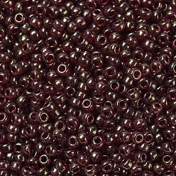 (RR309) Dark Red Gold Luster MIYUKI Round Rocailles Beads, Japanese Seed Beads, 11/0, (RR309) Dark Red Gold Luster, 2x1.3mm, Hole: 0.8mm, about 5500pcs/50g
