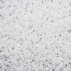 (141) Translucent Ceylon Snowflake Toho perles de rocaille rondes, perles de rocaille japonais, (141) flocon de neige de Ceylan translucide, 15/0, 1.5mm, Trou: 0.7mm, à propos 3000pcs / bouteille, 10 g / bouteille