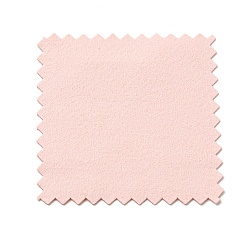 Misty Rose Microfiber Double-Sided Velvet Cloth, for Silver Jewelry Cleaning and Polishing, Misty Rose, 48.5x48.5x0.5mm