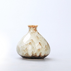 Dentelle Vieille Vase en céramique, décoration d'affichage, pour la décoration, modèle de bouteille aléatoire, vieille dentelle, 70x70~74mm