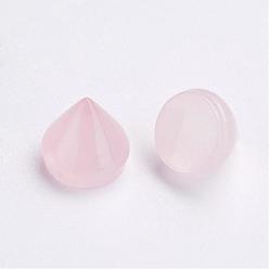 Розовый Кварц Природного розового кварца кабошонов, конус, 10~11x10~11 мм