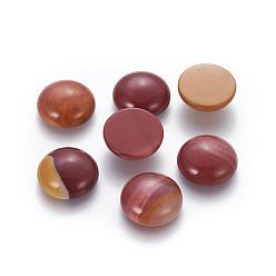 Mookaite Natural Mookaite Cabochons, Half Round, 19.5~20x6~7mm