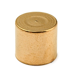 Золотой 304 концы из нержавеющей стали шнур, Торцевые крышки, колонка, золотые, 9x10 мм, внутренний диаметр: 9 мм