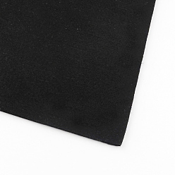 Noir Feutre aiguille de broderie de tissu non tissé pour l'artisanat de bricolage, noir, 30x30x0.2~0.3 cm, 10 pcs / sac