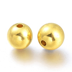 Oro Cuentas de plástico ccb, rondo, dorado, 11.5x11.5 mm, agujero: 2.5 mm