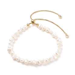 Dentelle Vieille Bracelet coulissant en perles naturelles pour femme, vieille dentelle, diamètre intérieur: 2-1/8~3-3/8 pouce (5.4~8.5 cm)