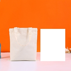 Снежный Холщовая сумка из хлопчатобумажной ткани, вертикальная сумка для рукоделия, снег, 30x25 см