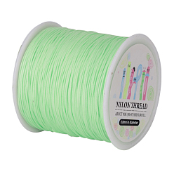 Pale Green Nylon Thread, Pale Green, 0.8mm, about 98.43yards/roll(90m/roll)