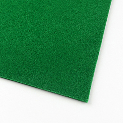 Vert Feutre aiguille de broderie de tissu non tissé pour l'artisanat de bricolage, verte, 30x30x0.2~0.3 cm, 10 pcs / sac