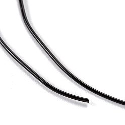 Noir Fil extensible élastique en cristal rond coréen, pour bracelets fabrication de bijoux en pierres précieuses artisanat de perles, noir, 0.8mm, environ 164.04 yards (150m)/rouleau