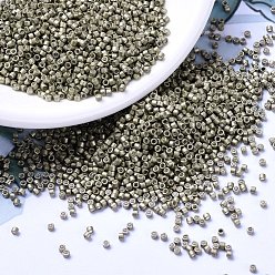 (DB1159) Galvanisé Semi-Givre Étain Perles miyuki delica, cylindre, perles de rocaille japonais, 11/0, (étain semi-dépoli galvanisé db 1159), 1.3x1.6mm, trou: 0.8 mm, environ 10000 PCs / sachet , 50 g / sac