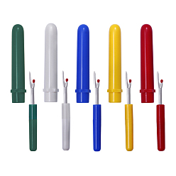 (52) Непрозрачная лаванда Набор вспарывателей швов с пластиковой ручкой, со стальной вилкой, разноцветные, 8x1 см, 5 шт / комплект