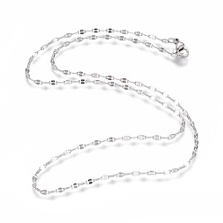 Stainless Steel Color 304 Stainless Steel Cable Chain Necklaces, with Lobster Claw Clasps, Soldered, Stainless Steel Color, 17.9 inch(45.5cm), 2mm