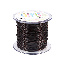 Coconut Brown Korean Elastic Crystal Thread, Coconut Brown, 1mm, about 109.36 yards(100m)/roll