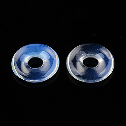 Opalite Colgantes Opalite, donut / pi disc, 18x4.5~5.5 mm, agujero: 5.5 mm