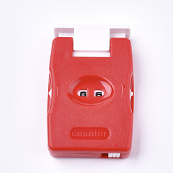 Roja Marcadores de punto de plástico abs contador, rojo, 71x44x14 mm