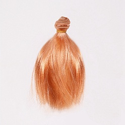 Marron Sablonneux Cheveux longs et raides en mohair imité poupée perruque cheveux, pour les filles de bricolage accessoires de fabrication de bjd, Sandy Brown, 150~1000mm