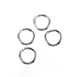 Stainless Steel Color 304 Stainless Steel Jump Rings, Open Jump Rings, Stainless Steel Color, 5x0.6mm, Inner Diameter: 3.8mm, 22 Gauge