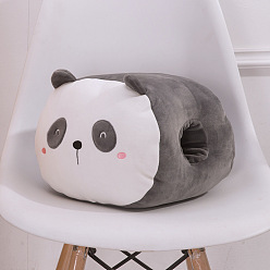 Panda Joli chauffe-mains d'hiver pour femmes et filles, Dessin animé pp coton doux peluche poupée ornement oreiller jouet, panda, 250x210x230mm