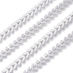 Stainless Steel Color 304 Stainless Steel Cobs Chain, Soldered, Stainless Steel Color, 6.5x6.5x0.5mm