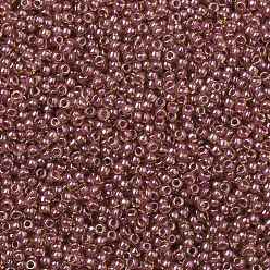 (960) Inside Color Amber/Mauve Lined Toho perles de rocaille rondes, perles de rocaille japonais, (960) intérieur couleur ambre / mauve doublé, 11/0, 2.2mm, Trou: 0.8mm, environ5555 pcs / 50 g