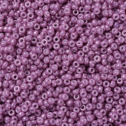 (RR1867) Opaque Dark Orchid Luster MIYUKI Round Rocailles Beads, Japanese Seed Beads, (RR1867) Opaque Dark Orchid Luster, 11/0, 2x1.3mm, Hole: 0.8mm, about 1100pcs/bottle, 10g/bottle