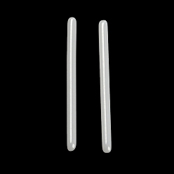 Blanc Fumé Boucles d'oreilles à tige droite en céramique de zircone biocéramique hypoallergénique, boucles d'oreilles piercing, pas de décoloration et sans nickel, fumée blanche, 13mm, pin: 0.8 mm