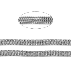 Stainless Steel Color 304 Stainless Steel Mesh Chains/Network Chains, Unwelded, with Spool, Stainless Steel Color,4mm, about 32.8 Feet(10m)/roll