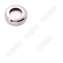 Stainless Steel Color SUPERFINDINGS 304 Stainless Steel Lid, Flat Round, Stainless Steel Color, 8.75x2cm, Hole: 48mm