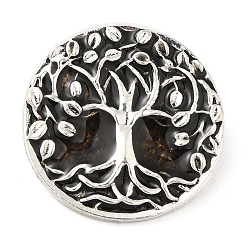 Tree of Life Broche de imperdible con esmalte animal, Broche de aleación de plata antigua para ropa de mochila., árbol de la vida, 29x2.5 mm
