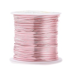 Pink Alambre redondo de cobre para manualidades, alambre para abalorios de cobre, larga duración plateado, rosa, 20 calibre, 0.8 mm, aproximadamente 26.24 pies (8 m) / rollo