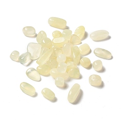 Jade Nouveau Nouvelles perles de jade naturelles, pas de trous / non percés, nuggets, 14~21x8.5~15x3~10mm, environ240 pcs / 500 g