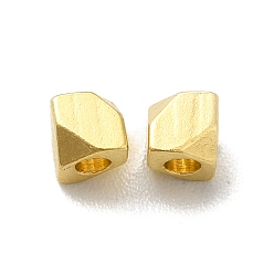 Real 24K Gold Plated Brass Bead, Lead Free & Cadmium Free, Long-Lasting Plated, Nuggets, Real 24K Gold Plated, 3x3x3mm, Hole: 1mm