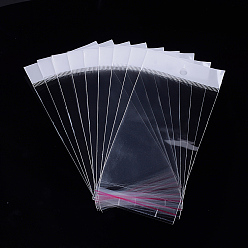 Clear OPP Cellophane Bags, Rectangle, Clear, 17~17.5x8cm, Unilateral Thickness: 0.045mm, Inner Measure: 12.5x8cm