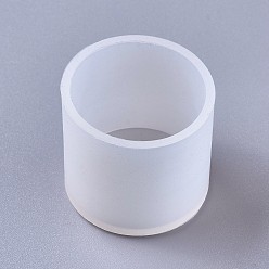 Blanco Moldes de silicona, moldes de resina, para resina uv, fabricación de joyas de resina epoxi, columna, blanco, diámetro interior: 30 mm, 34x33 mm