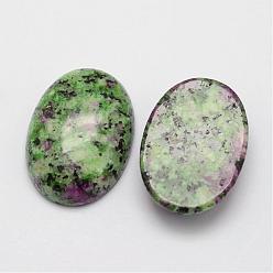 Ruby in Zoisite Natural Ruby in Zoisite Cabochons, Oval, 25x18x7~10mm.