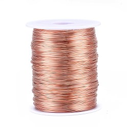 Raw Bare Round Copper Wire, Raw Copper Wire, Copper Jewelry Craft Wire, Original Color, 22 Gauge, 0.6mm, about 1279.52 Feet(390m)/1000g