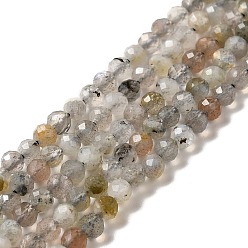 Labradorite Chapelets de perles labradorite naturelle , facette, ronde, 3mm, Trou: 0.6mm, Environ 125 pcs/chapelet, 15.35'' (39 cm)